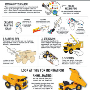 Caterpillar - Dump Truck Wood Paint Kit