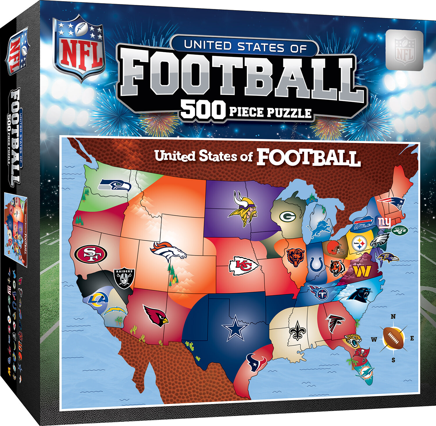 NFL League Map 500pc Puzzle