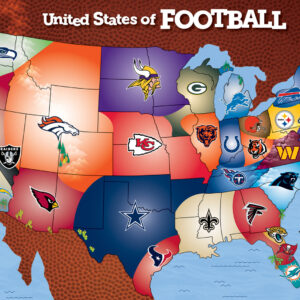 NFL League Map 500pc Puzzle