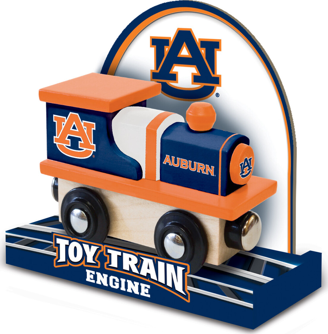Auburn Tigers NCAA Wood Train Engine