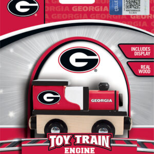 Georgia Bulldogs NCAA Wood Train Engine