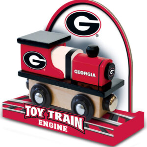Georgia Bulldogs NCAA Wood Train Engine
