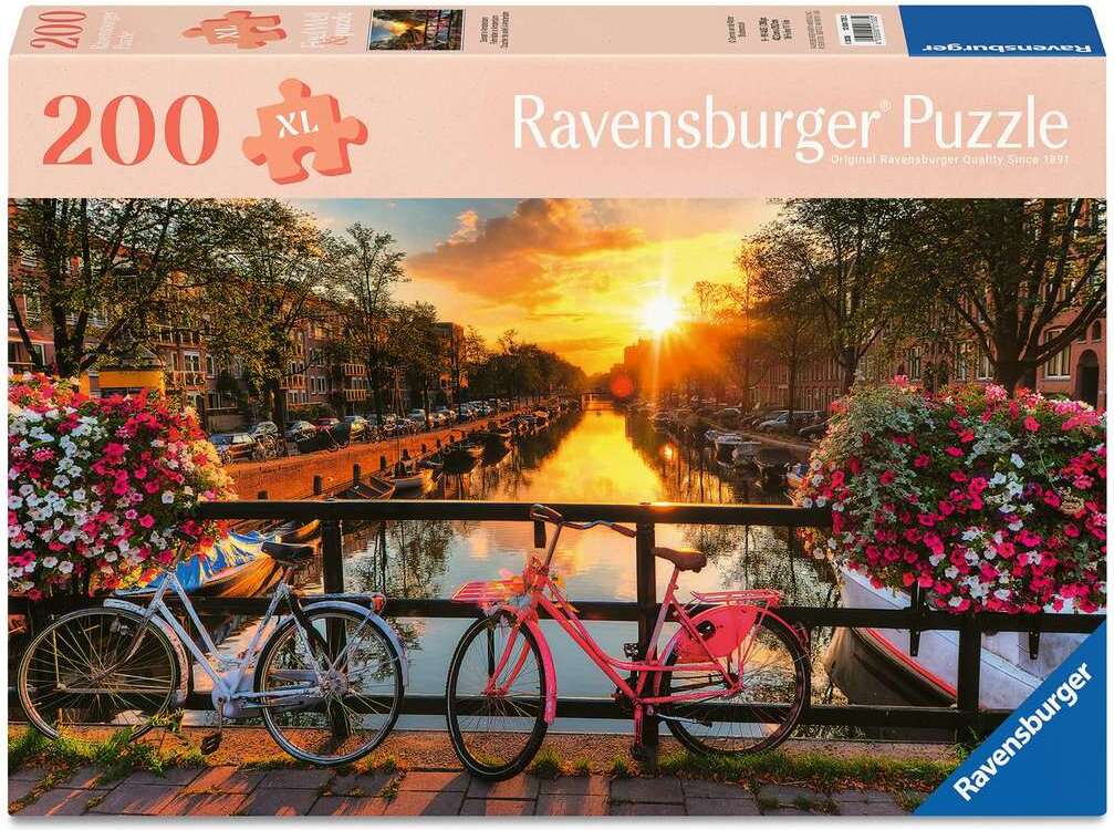 Sunset in Amsterdam 200 Pc Puzzle