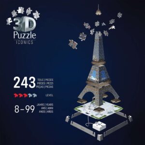 Iconics 3D Eiffel Tower Night Ed. 216 pc