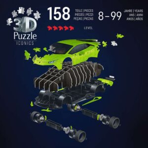 3D Iconics Lamborghini EVO Green 108pc