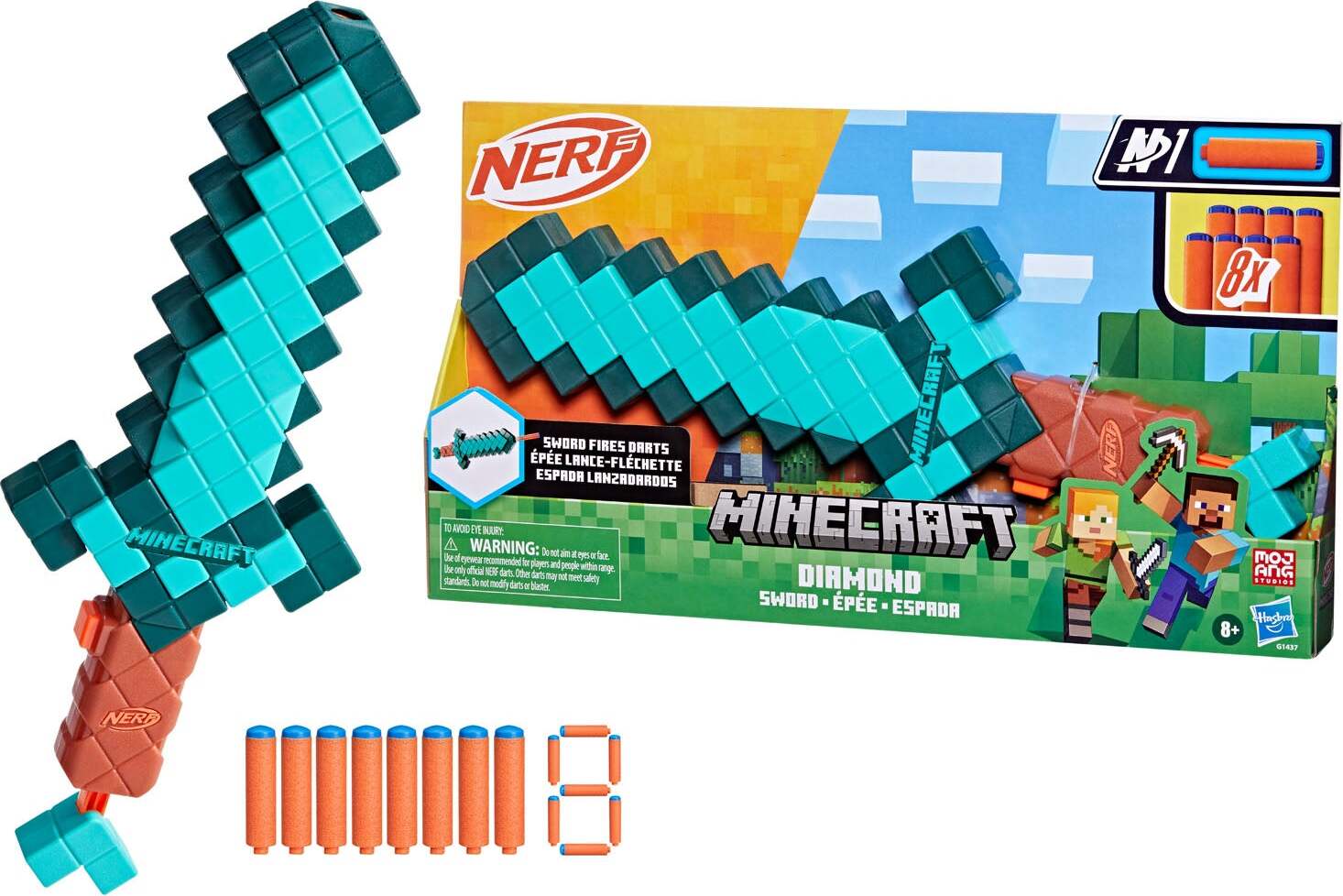 NERF Minecraft Diamond Sword