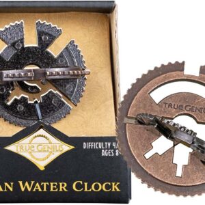 True Genius Roman Water Clock Metal Puzzle